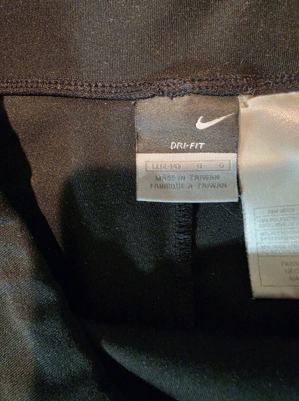 Nike Black Track Pants with White Swoosh - Picture 3 of 3